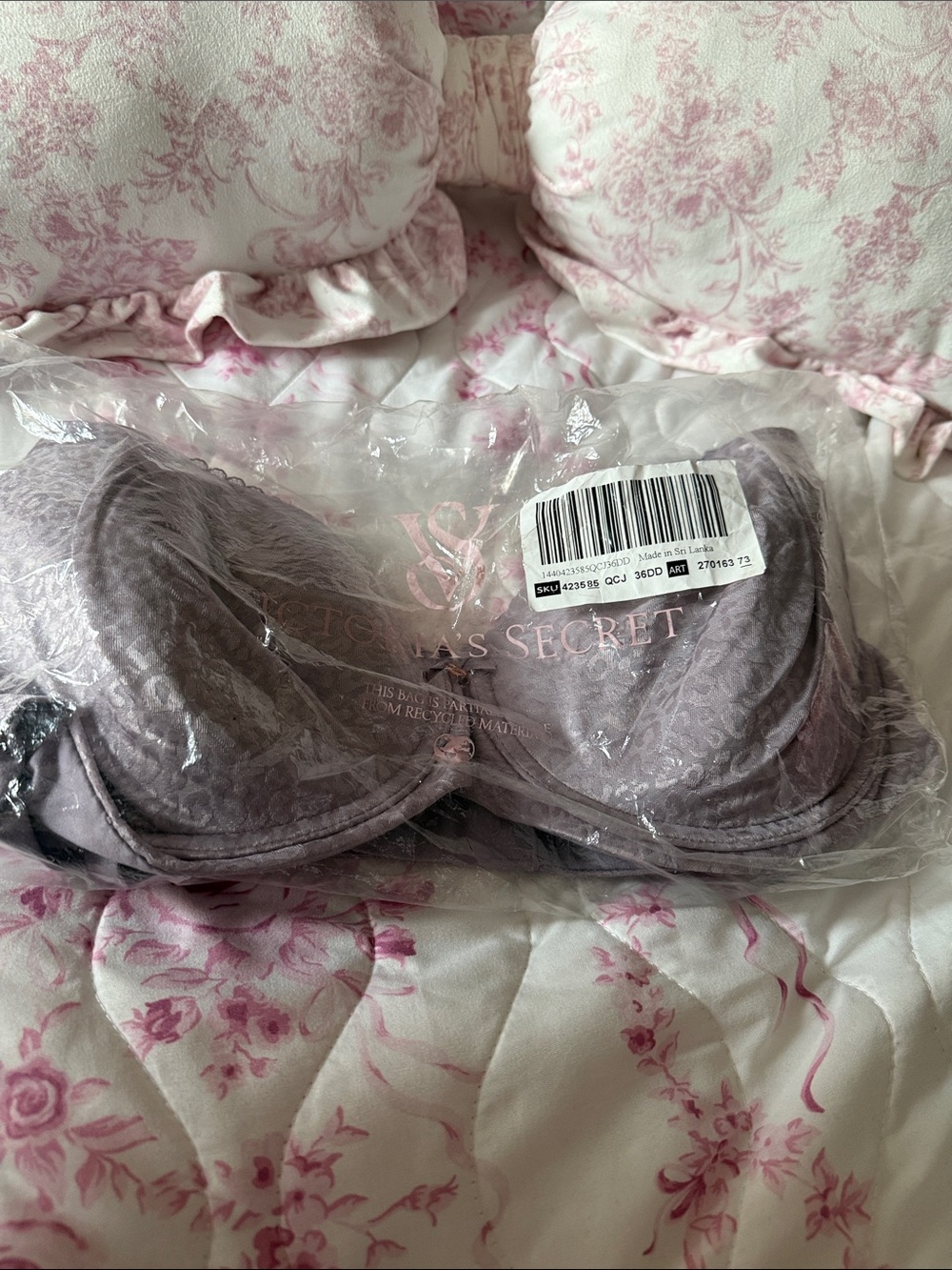 Victoria's Secret Dusty Lavender Lace Demi Bra